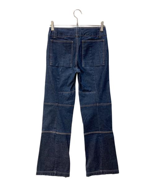 MARITHE+FRANCOIS GIRBAUD（マリテフランソワジルボー）MARITHE+FRANCOIS GIRBAUD (マリテフランソワジルボー) 切替セルビッチデニムパンツ インディゴ サイズ:Ｓの古着・服飾アイテム