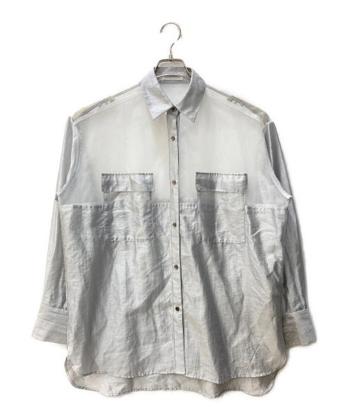 MAISON SPECIAL（メゾンスペシャル）MAISON SPECIAL (メゾンスペシャル) シアーシャツ グレー サイズ:Freeの古着・服飾アイテム