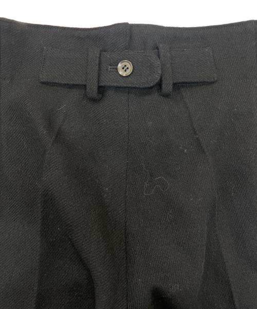 YOHJI YAMAMOTO（ヨウジヤマモト）YOHJI YAMAMOTO (ヨウジヤマモト) 7分丈切りっぱなしウールパンツ ブラック サイズ:XSの古着・服飾アイテム