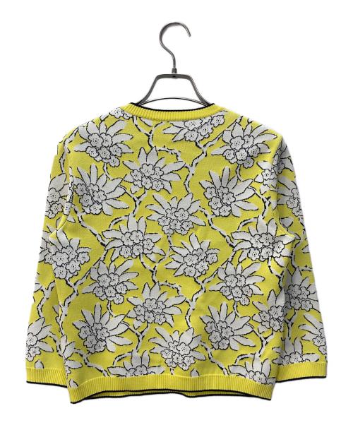 VALENTINO（ヴァレンティノ）VALENTINO (ヴァレンティノ) 花柄ニット イエロー サイズ:Sの古着・服飾アイテム