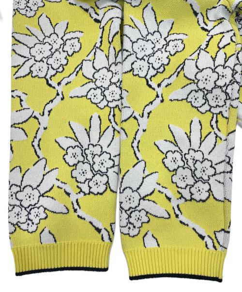 VALENTINO（ヴァレンティノ）VALENTINO (ヴァレンティノ) 花柄ニット イエロー サイズ:Sの古着・服飾アイテム