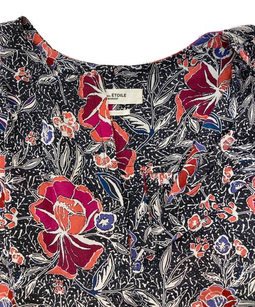 ISABEL MARANT ETOILE（イザベルマランエトワール）ISABEL MARANT ETOILE (イザベルマランエトワール) 花柄シルクブラウス ブラック サイズ:34の古着・服飾アイテム
