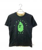 A BATHING APE×BABY MiLOア ベイシング エイプ×ベビーマイロ）の古着「リバーシブルTシャツ」｜ブラック