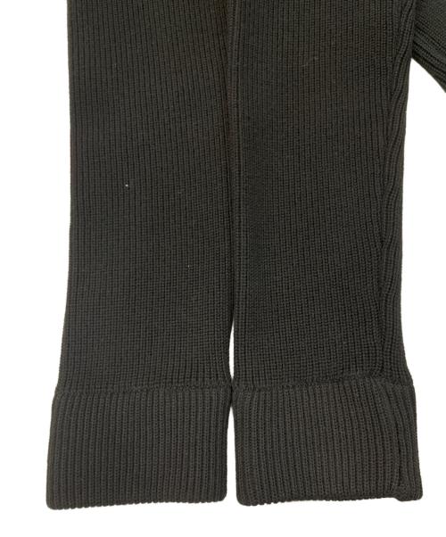 Maison Margiela（メゾンマルジェラ）Maison Margiela (メゾンマルジェラ) コットンウール7ゲージドライバーズニット ブラック サイズ:Mの古着・服飾アイテム