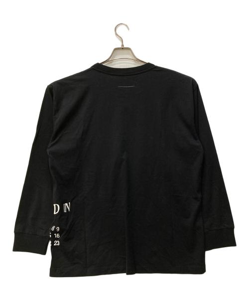MM6 Maison Margiela（エムエムシックスメゾンマルジェラ）MM6 Maison Margiela (エムエムシックスメゾンマルジェラ) ロングスリーブTシャツ ブラック サイズ:M 未使用品の古着・服飾アイテム
