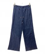 pheetaフィータ）の古着「Vera ワイドパンツ」｜ネイビー