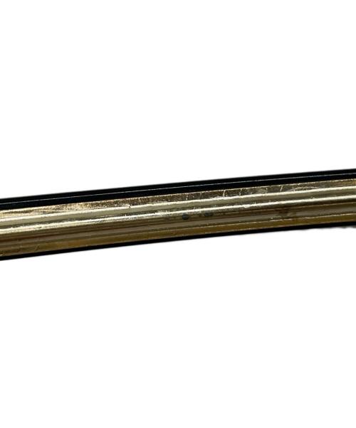 ALEXANDRE de Paris（アレクサンドルドゥパリ）ALEXANDRE DE PARIS (アレクサンドルドゥパリ) バレッタ(10CM) ブラック×ゴールドの古着・服飾アイテム