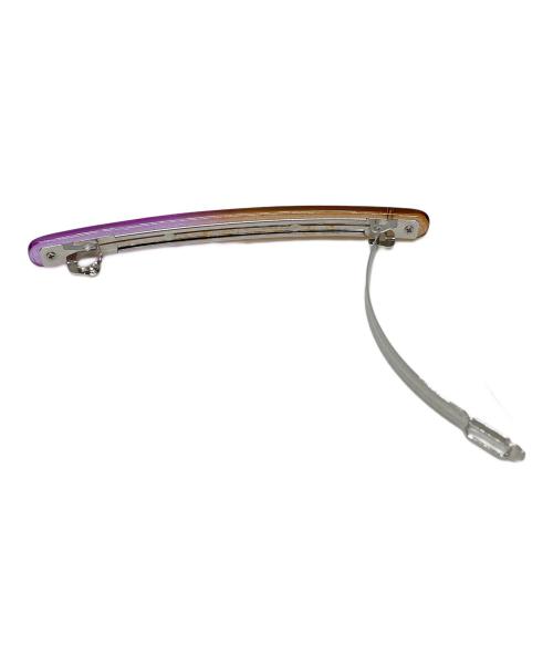 THE HAIR BAR TOKYO（ザ・ヘアバートウキョウ）THE HAIR BAR TOKYO (ザ・ヘアバートウキョウ) LUCITE CANDY BAR BARRETTE ブラウン×パープルの古着・服飾アイテム