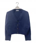 MACPHEEマカフィー）の古着「ラムカシミヤ Ｖネックカーディガン」｜ネイビー