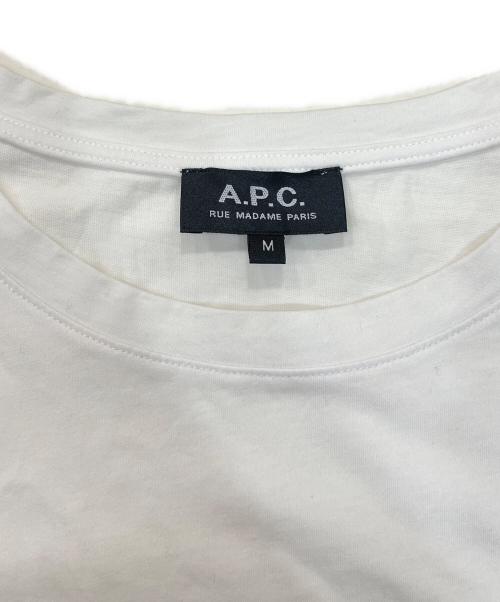 A.P.C.（アーペーセー）A.P.C. (アーペーセー) プリントTシャツ ホワイト サイズ:Mの古着・服飾アイテム