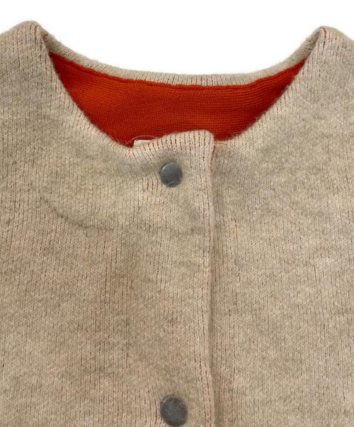 FREAK'S STORE（フリークスストア）FREAK'S STORE (フリークストア) 裏配色 スナップ ニット カーディガン ベージュ サイズ:F 未使用品の古着・服飾アイテム