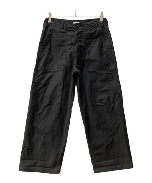 CIOTA（シオタ）CIOTA (シオタ) スビンコットンバックサテンベイカーパンツ ブラック サイズ:SIZE 4の古着・服飾アイテム