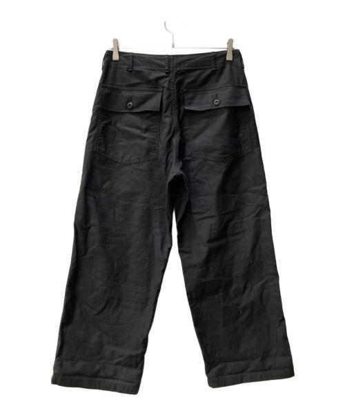 CIOTA（シオタ）CIOTA (シオタ) スビンコットンバックサテンベイカーパンツ ブラック サイズ:SIZE 4の古着・服飾アイテム