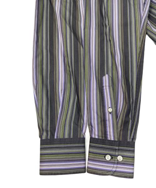ETRO（エトロ）ETRO (エトロ) ストライプシャツ パープル サイズ:39の古着・服飾アイテム