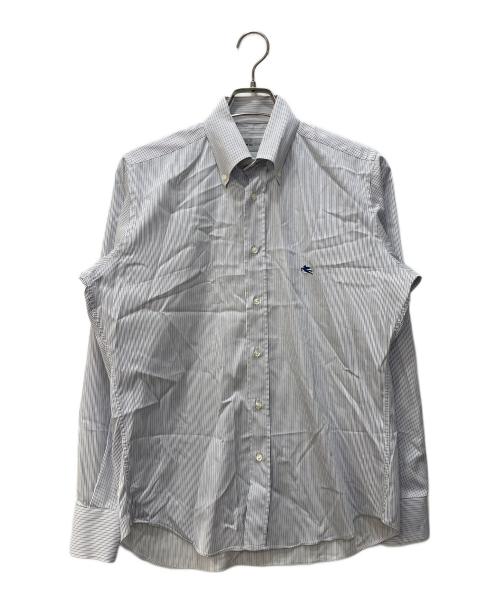 ETRO（エトロ）ETRO (エトロ) ストライプシャツ スカイブルー サイズ:38の古着・服飾アイテム
