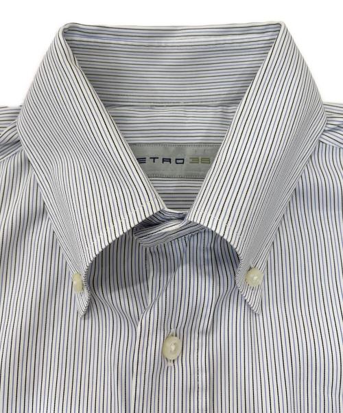ETRO（エトロ）ETRO (エトロ) ストライプシャツ スカイブルー サイズ:38の古着・服飾アイテム