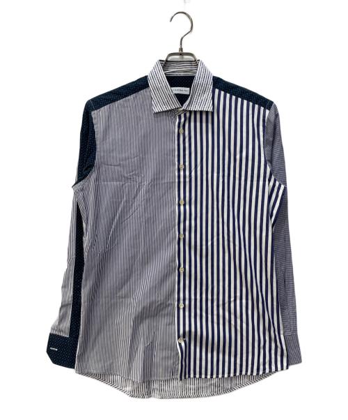 ETRO（エトロ）ETRO (エトロ) ドッキングシャツ ブルー サイズ:サイズ表記無しの古着・服飾アイテム