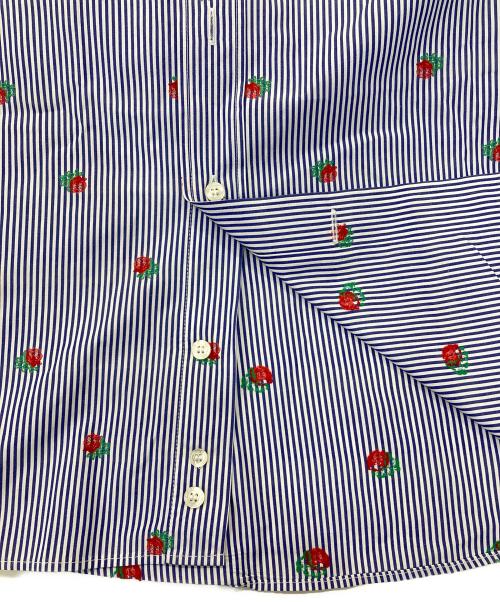 ETRO（エトロ）ETRO (エトロ) ストライプシャツ ブルー サイズ:サイズ表記無しの古着・服飾アイテム