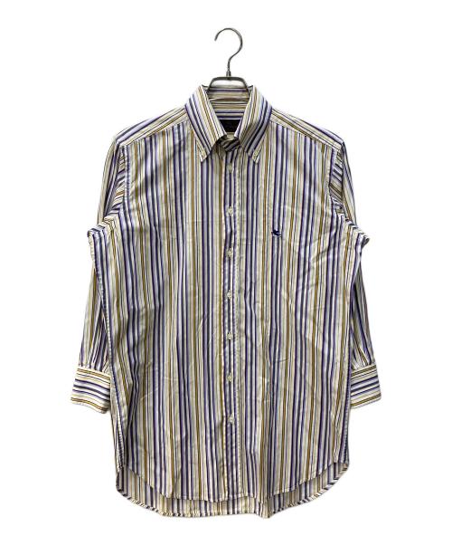 ETRO（エトロ）ETRO (エトロ) ストライプシャツ マルチカラー サイズ:Mの古着・服飾アイテム