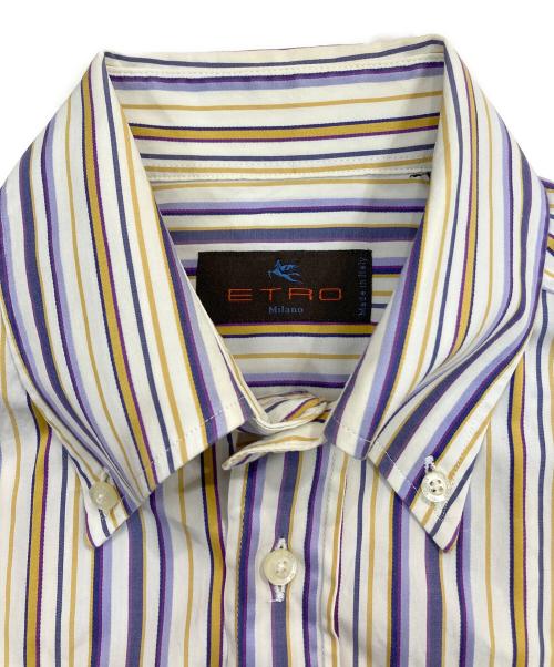 ETRO（エトロ）ETRO (エトロ) ストライプシャツ マルチカラー サイズ:Mの古着・服飾アイテム