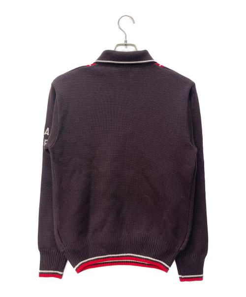 VERSACE Sport（ヴェルサーチ スポーツ）VERSACE Sport (ヴェルサーチ スポーツ) ハーフジップニット ブラウン サイズ:Sの古着・服飾アイテム