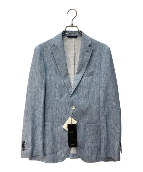 D'URBAN（ダーバン）D'URBAN (ダーバン) リネンテーラードジャケット スカイブルー サイズ:サイズ表記無し 未使用品の古着・服飾アイテム