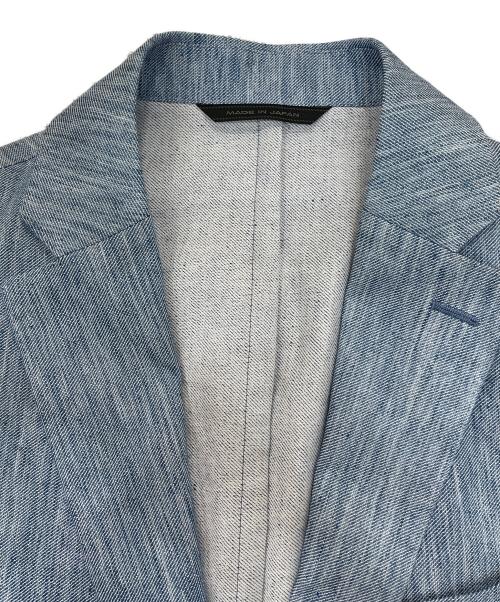 D'URBAN（ダーバン）D'URBAN (ダーバン) リネンテーラードジャケット スカイブルー サイズ:サイズ表記無し 未使用品の古着・服飾アイテム