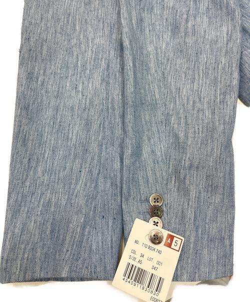 D'URBAN（ダーバン）D'URBAN (ダーバン) リネンテーラードジャケット スカイブルー サイズ:サイズ表記無し 未使用品の古着・服飾アイテム