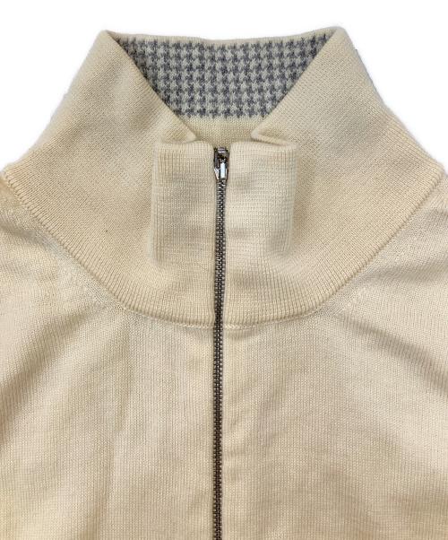 ERMENEGILDO ZEGNA（エルメネジルド・ゼニア）Ermenegildo Zegna (エルメネジルド・ゼニア) ハーフジップニット ベージュ サイズ:XL/54の古着・服飾アイテム