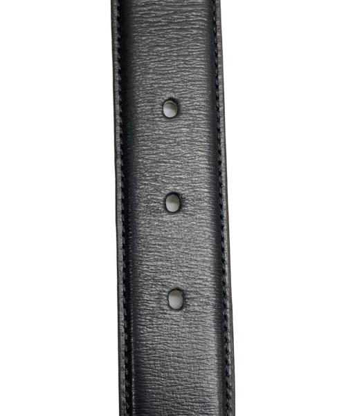 Aquascutum（アクアスキュータム）Aquascutum (アクアスキュータム) レザーベルト ブラック 未使用品の古着・服飾アイテム