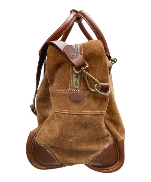 RRL（ダブルアールエル）RRL (ダブルアールエル) ラフアウトレザーボストンバッグ ブラウンの古着・服飾アイテム