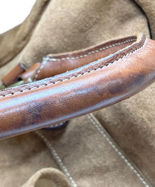 RRL（ダブルアールエル）RRL (ダブルアールエル) ラフアウトレザーボストンバッグ ブラウンの古着・服飾アイテム