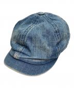 RRLダブルアールエル）の古着「DENIM NEWSBOY CAP」｜インディゴ