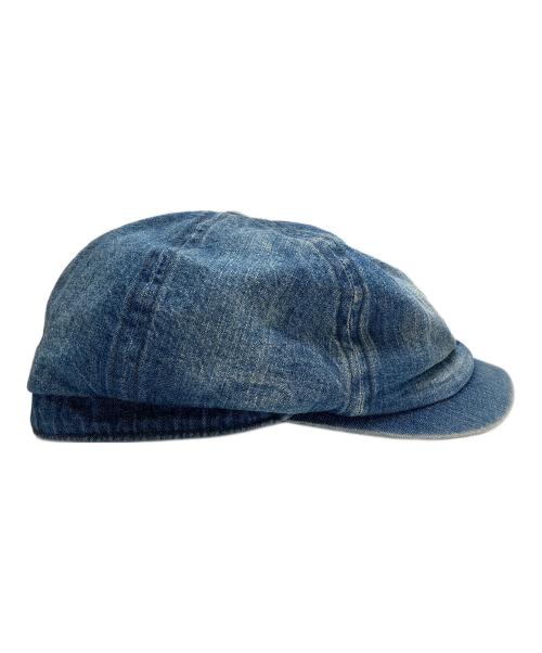 RRL（ダブルアールエル）RRL (ダブルアールエル) DENIM NEWSBOY CAP インディゴの古着・服飾アイテム