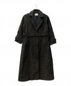 PUBLIC TOKYOパブリックトウキョウ）の古着「CASHMERE SILK COAT」｜ブラック