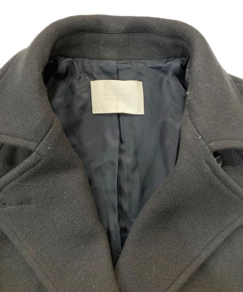 PUBLIC TOKYO（パブリックトウキョウ）PUBLIC TOKYO (パブリックトウキョウ) CASHMERE SILK COAT ブラック サイズ:1の古着・服飾アイテム