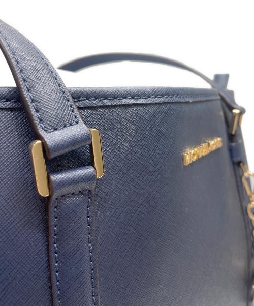 MICHAEL KORS（マイケル・コース）MICHAEL KORS (マイケルコース) トートバッグ ブルーの古着・服飾アイテム