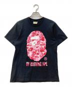 A BATHING APEア ベイシング エイプ）の古着「ABC CAMO BY BATHING TEE」｜ブラック