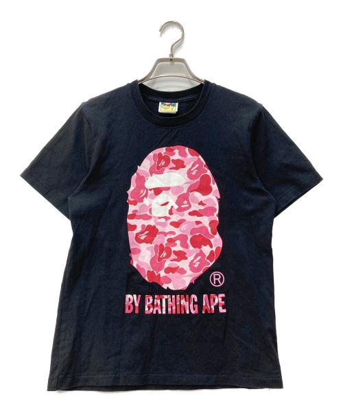 A BATHING APE（ア ベイシング エイプ）A BATHING APE (ア ベイシング エイプ) ABC CAMO BY BATHING TEE ブラック サイズ:Sの古着・服飾アイテム
