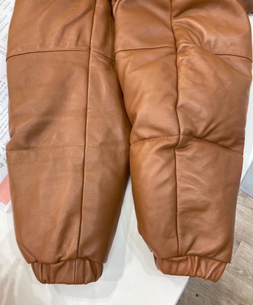 Schott（ショット）Schott (ショット) LEATHER CLASSIC DOWN JKT ブラウン サイズ:Mの古着・服飾アイテム