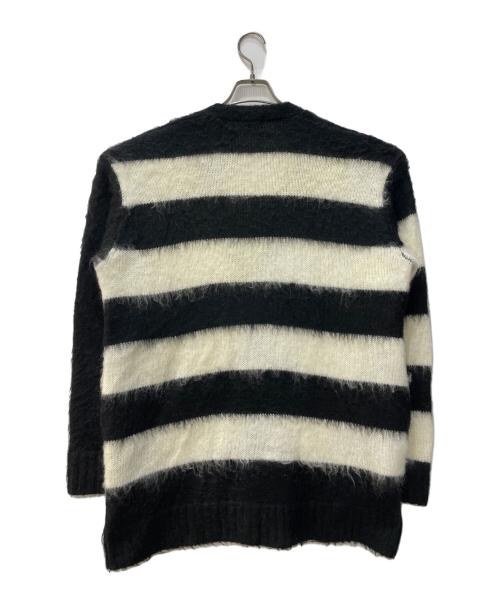 UNDERCOVERISM（アンダーカバーイズム）UNDERCOVERISM (アンダーカバーイズム) ニットカーディガン ブラック×ホワイト サイズ:2の古着・服飾アイテム