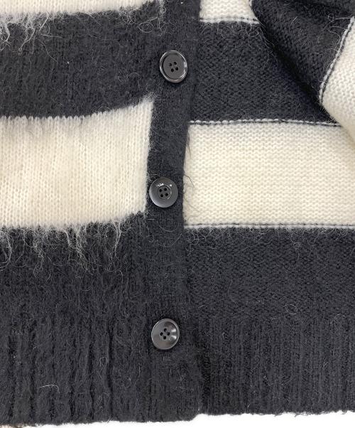 UNDERCOVERISM（アンダーカバーイズム）UNDERCOVERISM (アンダーカバーイズム) ニットカーディガン ブラック×ホワイト サイズ:2の古着・服飾アイテム