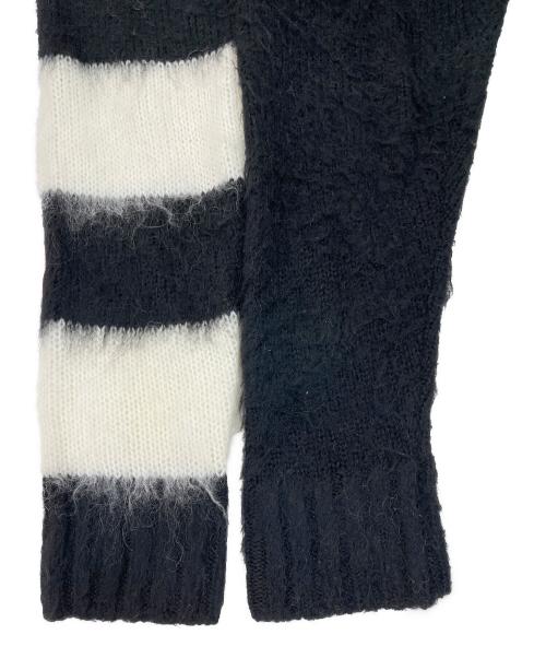 UNDERCOVERISM（アンダーカバーイズム）UNDERCOVERISM (アンダーカバーイズム) ニットカーディガン ブラック×ホワイト サイズ:2の古着・服飾アイテム