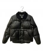 Ron Hermanロンハーマン）の古着「襟ボアシープレザーオールレザー ダウン ジャケット」｜ブラック