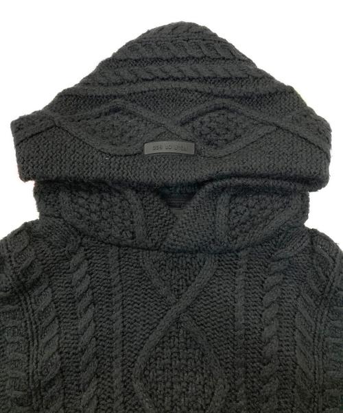 FOG ESSENTIALS（フィアオブゴッド エッセンシャル）FOG ESSENTIALS (フィアオブゴッド エッセンシャル) ニットフーディーコア ブラック サイズ:Mの古着・服飾アイテム