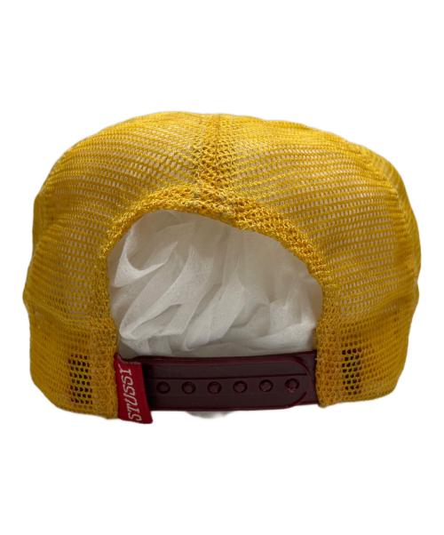 stussy（ステューシー）stussy (ステューシー) メッシュキャップ レッド×イエローの古着・服飾アイテム