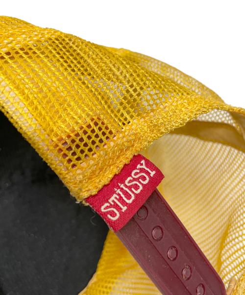 stussy（ステューシー）stussy (ステューシー) メッシュキャップ レッド×イエローの古着・服飾アイテム