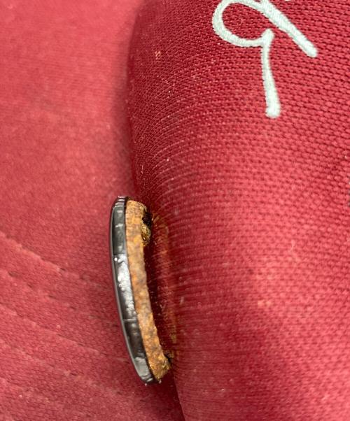 stussy（ステューシー）stussy (ステューシー) メッシュキャップ レッド×イエローの古着・服飾アイテム