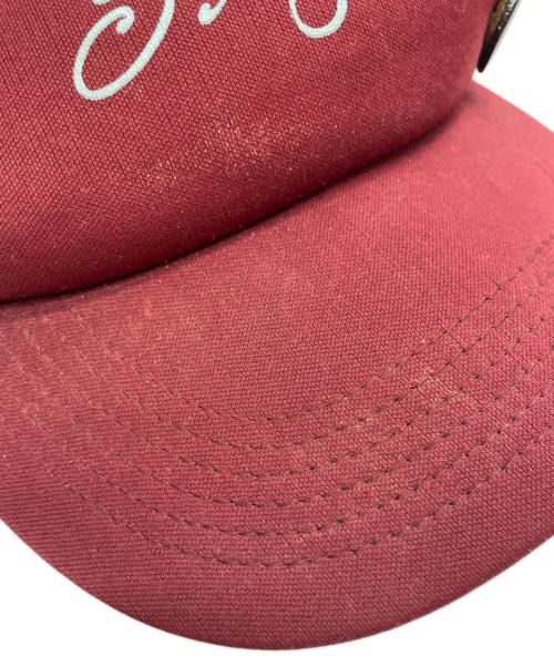stussy（ステューシー）stussy (ステューシー) メッシュキャップ レッド×イエローの古着・服飾アイテム