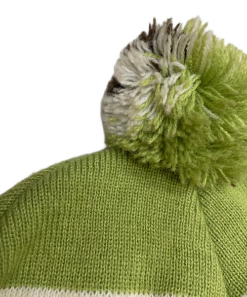 stussy（ステューシー）stussy (ステューシー) ニット帽 ブラウン×グリーンの古着・服飾アイテム